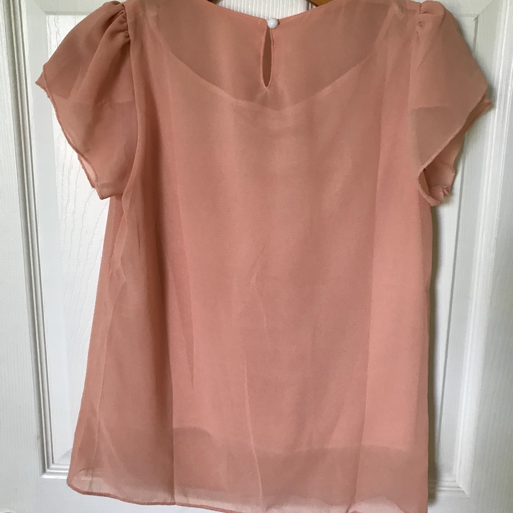 Chiffon pink blouse